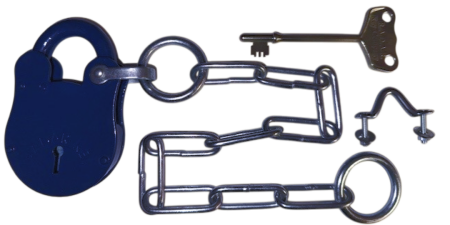 Radar Key Co. Padlock with Chain and Key